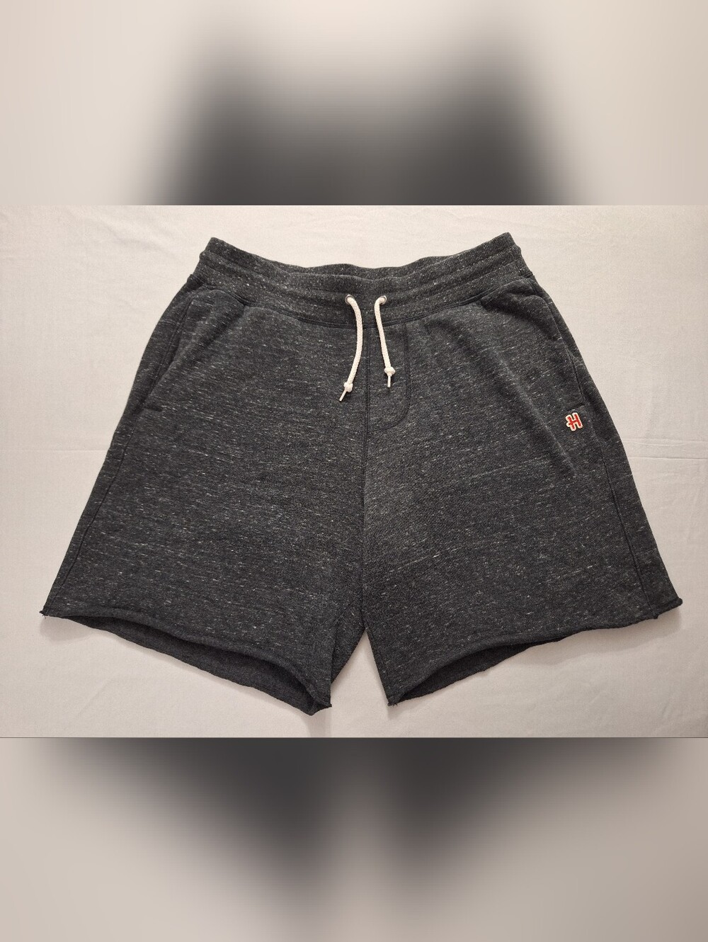 HOMAGE Dark Charcoal Heather Drawstring Athletic SweatShorts